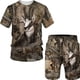 thumbnail image 4 of Conjunto de camiseta de caza con estampado 3D de camuflaje de jabalí, chándal elegante de cuello redondo para hombre, jersey de gran tamaño y pantalones cortos de playa, 4 of 4