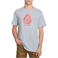 thumbnail image 1 of Volcom Cycle Stone Logo Camiseta gráfica para hombre, gris, grande Volcom Camiseta gráfica, 1 of 1
