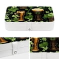 thumbnail image 4 of Saint Patrick's Day Pu Leather Decorative Box with Removable Compartment, Portable Bracelet Holder, Necklace Organizer, and Storage Box, 4 of 6