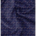 thumbnail image 1 of Soimoi Blue polyester Crepe Fabric Arrow Tribal Print Fabric by Yard 52 Inch Wide, 1 of 6