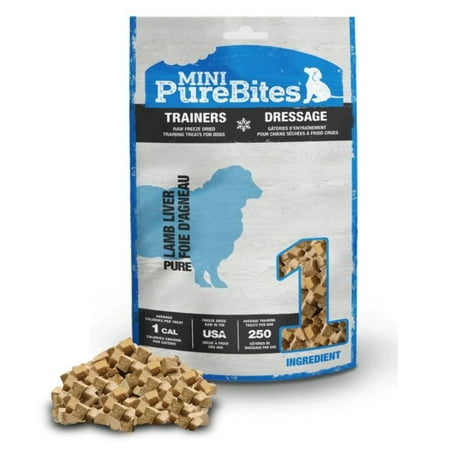 UPC: 0878968002585 | Mini PureBites Trainers Lamb Liver Dog Treats