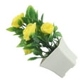 thumbnail image 6 of Beautiful Artificial Flowers In Pot Bouquet For Wedding Balcony Home Decoration Yellow Smile Home, 6 of 7