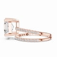 thumbnail image 4 of GIMELIS 3.0 CT Asscher IGI Certified Lab Diamond Bridal Set, 10K Gold, 4 of 5