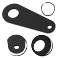 thumbnail image 3 of Miangastore Motor Hanging Bracket Motorcycle Bell Hanger Black Stainless Steel 1Set 2.5X0.8X0.1In, 3 of 8