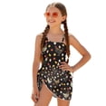 thumbnail image 2 of Xoenoiee Rooster Chicken Egg Flower Print Girls Swimsuits Halter One Piece Bathing Suit with Cover Up Skirt Adjustable Strap Teen Girl Swimsuit Swimwear Set, Size 7-8 Years, 2 of 7