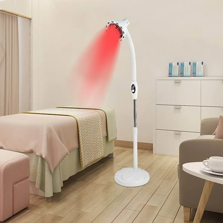 US Infrared Heat Lamp for Pain Relief, 275W Far Infrared Lamp with 360°Adjustable Hose & Remote, Portable Electric Heat Therapy Lamp for Muscle, Back, Shoulder, Lumbar, Home & Salon Use