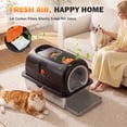 thumbnail image 2 of Ferhtm 38L XL Stainless Steel Cat Litter Box with Lid, Enclosed Kitty Litter Box Odor Control, Covered Metal Litter Box for Large Cats, 3-in-1 Convertible Design, Front Entry and Top Exit, 2 of 8