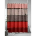 thumbnail image 5 of Farmhouse Rustic Wood Texture Shower Curtain, Red Brown Bathroom Decor Curtains Set with Hooks, Waterproof Fabric Home Accessories， 72 X 84 Inch Extra Long, 5 of 6