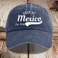thumbnail image 3 of Gorra de béisbol estampada de denim lavado vintage para mujer, 3 of 3