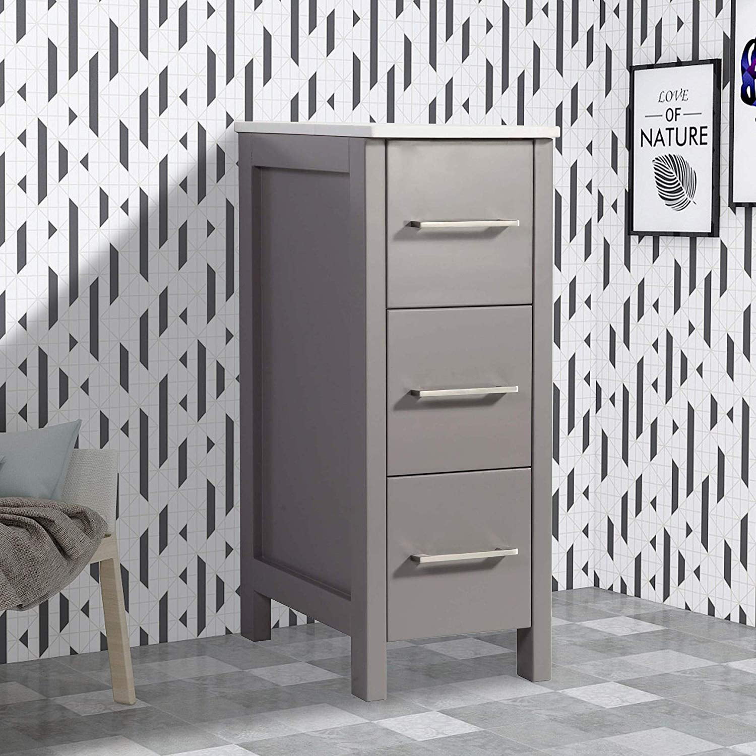 12 Bathroom Vanity Base Cabinet Wooden, Vanity Base Cabinet With Drawers