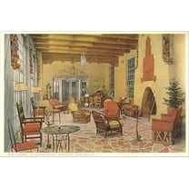 Art.com Interior, La Fonda Hotel, Santa Fe, New Mexico Stretched Canvas Print Wall Art, 18" x 12"