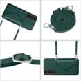 thumbnail image 2 of Allytech Galaxy S21 FE Wallet Case with Shoulder Strap, RFID Blocking Luxury PU Leather Shockproof Cards Slots Stand Anti-Scratch Magnetic Closure Phone Case for Samsung Galaxy S21 FE, Green, 2 of 9