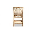 thumbnail image 5 of Baxton Studio Rose Modern Bohemian White Fabric Upholstered and Natural Brown Rattan Counter Stool, 5 of 7