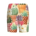 thumbnail image 2 of Lsque Succulent And Cactus Mens Sleep Pajama Shorts,Short Pajama Pants, Cotton Ultra-Soft Knit-XX-Large, 2 of 9