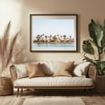 thumbnail image 3 of Lake Tamarisk 02 - California Photography Palm Tree Beach House Lake Tropical Landscape Summer Black Framed Wall Art Print 12 x 18 inches, 3 of 4