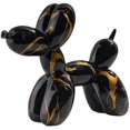 thumbnail image 2 of Adorno artístico XINYU perro con globos de colores vivos oro negro, 2 of 6