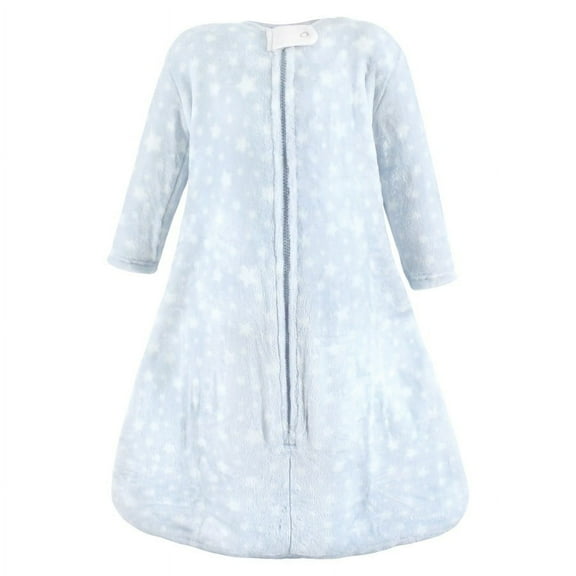 Hudson Baby Infant Boy Plush Sleeping Bag, Sack, Blanket, Blue Stars, 0-6 Months
