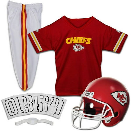Franklin Sports NFL Kansas City Chiefs Youth Licensed Deluxe Uniform Set, Small