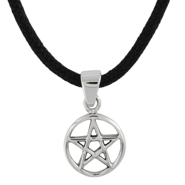 Old Glory Small Pentacle Sterling Silver Pendant Necklace Com - Small Pentacle Pendant