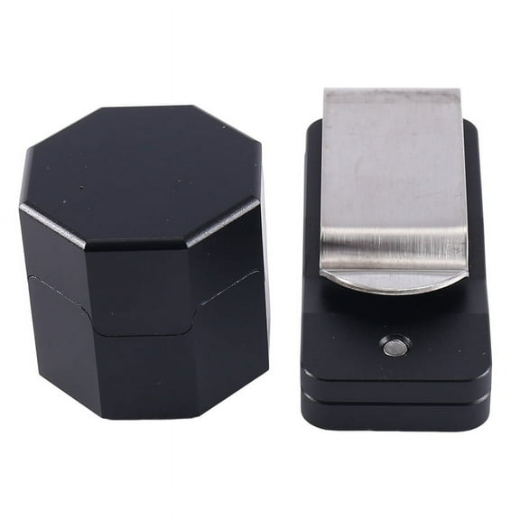 Billiard Cue Chalk Case, Magnetic Wear Resistance Octagon Pool Cue Chalk Clip Billiard Accessories