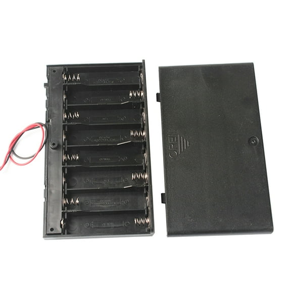 JUNTEX Waterproof Battery Holder Case 1/2/3/4/6/8 Slots AA Battery Box Case with Switch Household Battery Holder