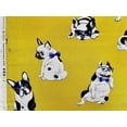 thumbnail image 2 of Dog - French Bulldog Fabric - Japanese Linen Cotton Oxford Fabric - 1/2 Yard, 2 of 7