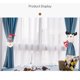 thumbnail image 2 of Inteprter Hogar Navidad cortina hebilla Tieback dibujos animados Santa Claus muñeco de nieve ventana decoración Navidad cortina abrazadera escaparate Kits de decoración para fiestas Papá Noel Inteprter HA070235-01B, 2 of 6