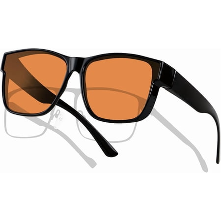 Fit Over Blue Light Blocking Glasses for Women Men Fitover Computer TV Gaming AR Coatings Lens Improve Sleep