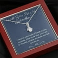 thumbnail image 3 of Petite Ribbon Necklace for Godmother Proposal Gift with Meaningful Message Card, Featuring Pendant and Chain Design, 3 of 8