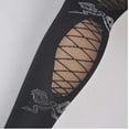 thumbnail image 4 of Douhoow Women Fishnet Stockings Black Lace Sheer Stay Up Over The Knee Thigh High Socks, 4 of 5