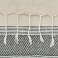 thumbnail image 4 of Rizzy Home  Chevron Stripe Hand Loomed Cotton Throw Grey/Natural, 4 of 5