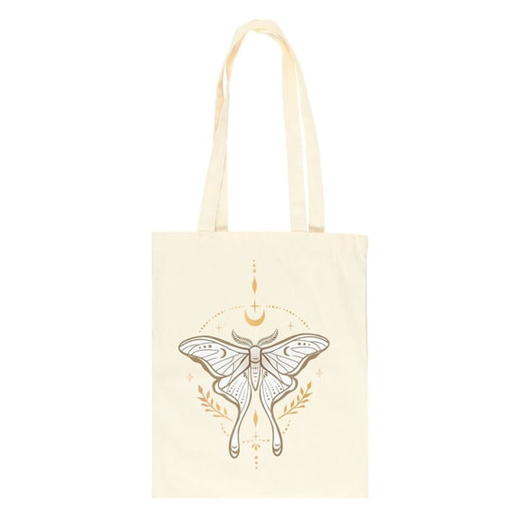 Something Different Light Luna Moth Polycotton Tote Bag