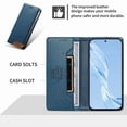 thumbnail image 3 of Funda Tipo Cartera de Cuero Sintético para Samsung Galaxy S21 Ultra Bloqueo RFID, con Ranuras para Tarjetas y Bolsillo para Efectivo, Cierre Magnético Fuerte Azul, 3 of 6