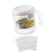 thumbnail image 5 of Utensilio de cocina para hacer yogur, colador de acero inoxidable con malla fina y Blanco, 5 of 9