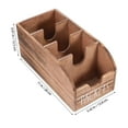 thumbnail image 2 of HORIALENCE Wooden Spice Storage Box For Homeowners 1Pack 11X5.4X4.9In, 2 of 7