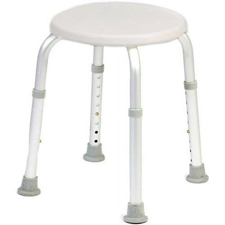 Round Shower Stool White 1/EA