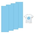 thumbnail image 1 of Uxcell 4 Hojas Vinilo Puff 3D Transferencia de Calor 12x3.4 Pulgadas Azul Claro para Camisetas y Proyectos de Tela DIY, 1 of 7