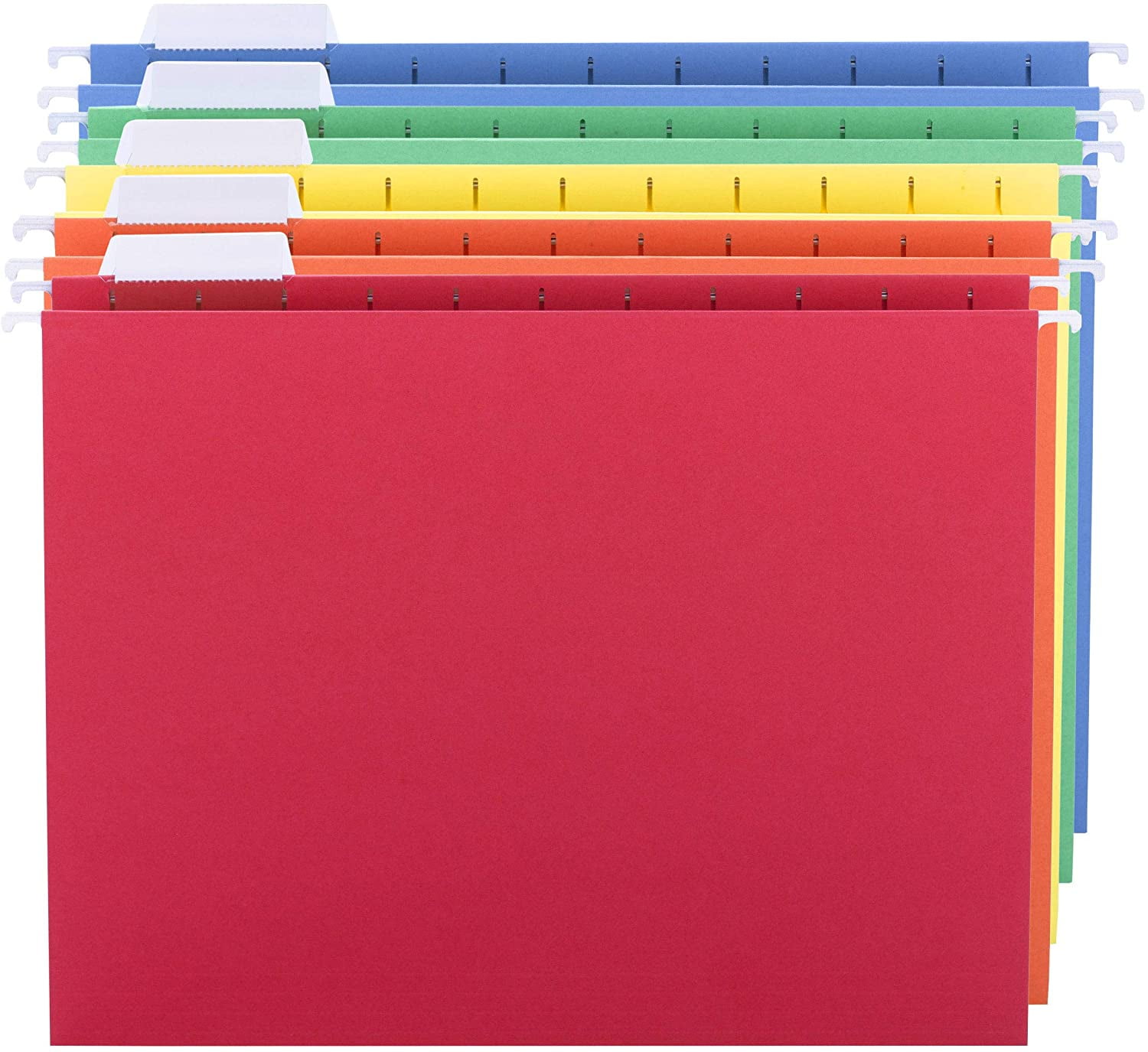 Pendaflex Hanging File Folders Letter Size Assorted Colors 15-Cut Adjustable Tab