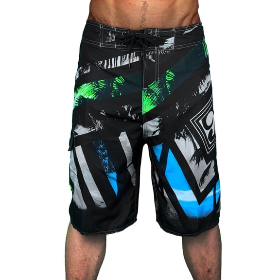 Mens Vacation Shorts Summer Beach Swim Trunks Full Print Comfortable Drawtring Swimming Surfing Board Shorts