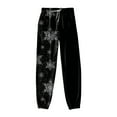 thumbnail image 4 of adviicd Christmas Sweatpants for Women Lounge Joggers Pants with Pockets Holiday Clothes (Black, L), 4 of 5