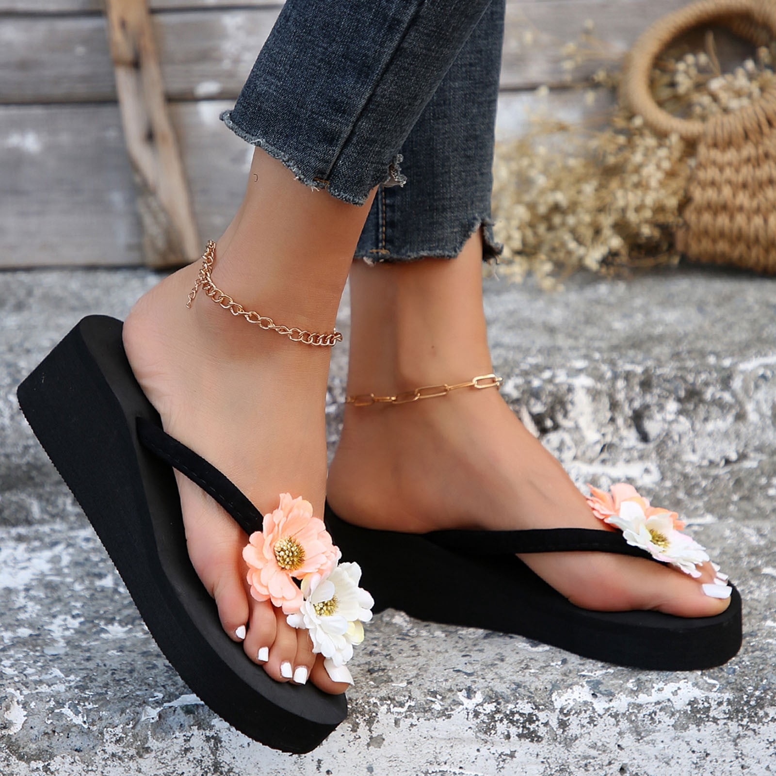 Talon Sandales Pied Large Sandales Pour Femmes Sandale