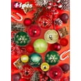 thumbnail image 5 of Christmas Ornaments Set, 44 ct Red Green White Silver Shatterproof Christmas Tree Decorations Ball Ornaments Bulk, Mixed Size Hanging Ornaments for Xmas Trees Holiday, 5 of 5