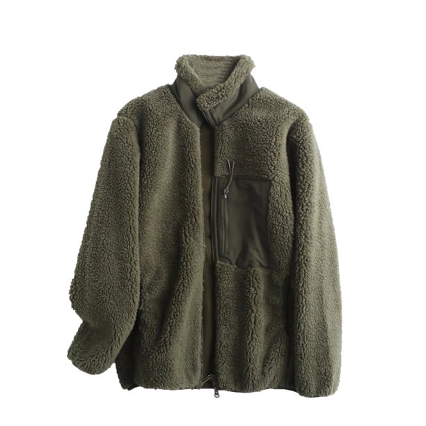 Abrigo informal de manga larga sin capucha para mujer, chaquetas y abrigos de lana de cordero cálidos con cremallera, sueltos, resistentes al viento, con bolsillo y cuello alto, para otoño e invierno.