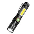 thumbnail image 3 of High Lumens Flashlight with Zoomable White Laser USB Rechargeable 1000 Lumens 5 Modes IPX5 Waterproof with Side Light for Outdoor Camping, 3 of 8