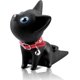 thumbnail image 3 of Tope de puerta ZHAOCHENG decorativo gato antideslizante negro, 3 of 5
