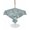 Blue, Slate, Gray, variant on Outdoor Tablecloth with Umbrella Hole for Patio/Picnic/Party/Camping, Coastal Blue Conch Waterproof Table Cloth Rectangle Table Cover Washable, Vintage Summer Beach Shells Marine (60"x 84")