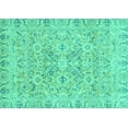 thumbnail image 1 of Ahgly Company Indoor Rectangle Oriental Turquoise Blue Traditional Area Rugs, 6' x 9', 1 of 4