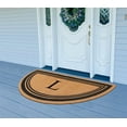 thumbnail image 4 of A1HC Natural Coir Flock Monogrammed Door Mat for Front Door, 30x60, Anti-Shed Treated Durable Doormat for Outdoor Entrance, Heavy Duty, Low Profile, Easy to Clean, Long Lasting, Front Porch Entry Rug, 4 of 7