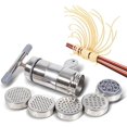 thumbnail image 3 of Pasta Maker Noodle Press Noodles Press Machine, Stainless Steel Spaghetti Pasta Maker, Metal Manual Pasta Maker/Manual Noodle Maker Machine With 5 Noodle Mold, 3 of 7