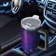 thumbnail image 6 of Thunder 40oz Tumbler with Handle and Straw, Large Capacity Travel Cup for Hot & Cold Drinks, Double Walled Vacuum Insulated Cup, Lover, Birthday, Lightening, 6 of 6